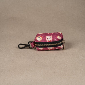 Etui na kupoworki „Teddy bow” z czarnym karabińczykiem