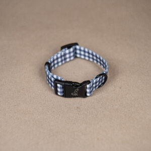 Obroża „Midnight check” z czarnymi okuciami