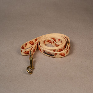 Smycz miejska „Croissant” ze złotymi okuciami