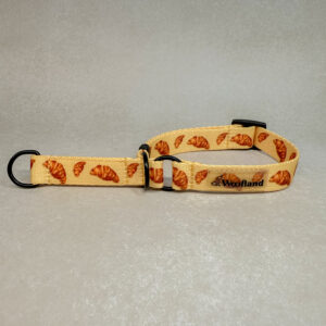 Obroża półzaciskowa „Croissant" z czarnymi okuciami