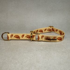 Obroża półzaciskowa „Croissant" ze złotymi okuciami