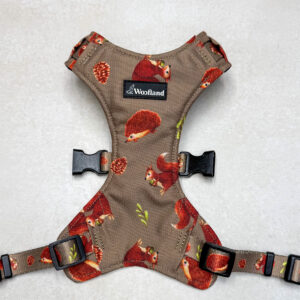 Szelki bezuciskowe „Woodland" z czarnymi okuciami